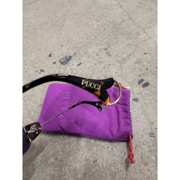 Emilio Pucci Shield Sunglasses in Shiny Pale Gold